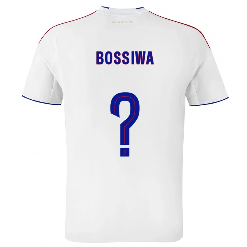 Danxen Hombre Camiseta Samuel Bossiwa #0 Blanco Rojo 1ª Equipación 2025/26 La Camisa