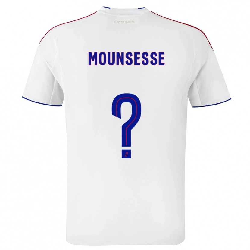 Danxen Hombre Camiseta Jeremy Mounsesse #0 Blanco Rojo 1ª Equipación 2025/26 La Camisa
