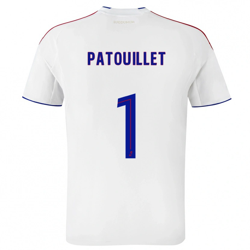 Danxen Hombre Camiseta Mathieu Patouillet #1 Blanco Rojo 1ª Equipación 2025/26 La Camisa