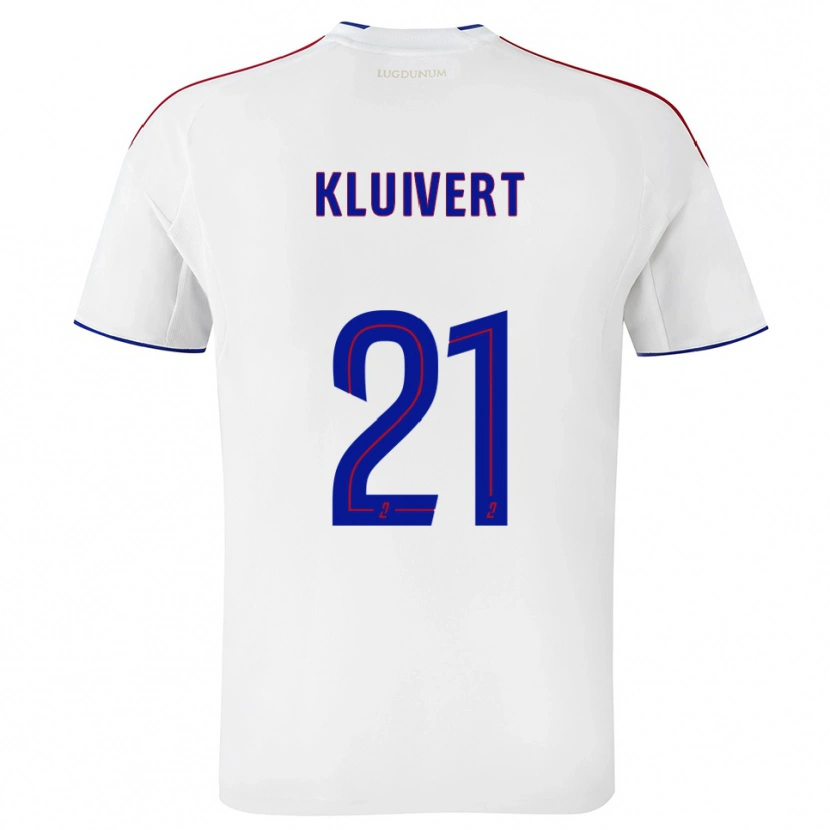 Danxen Hombre Camiseta Ruben Kluivert #21 Blanco Rojo 1ª Equipación 2025/26 La Camisa