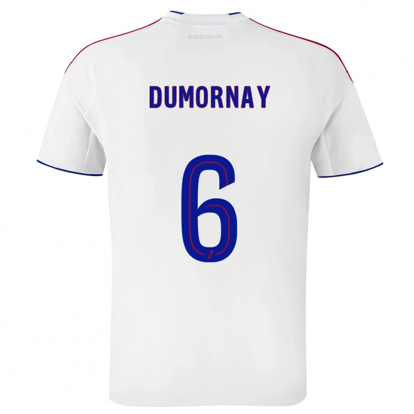 Danxen Hombre Camiseta Melchie Dumornay #6 Blanco Rojo 1ª Equipación 2025/26 La Camisa