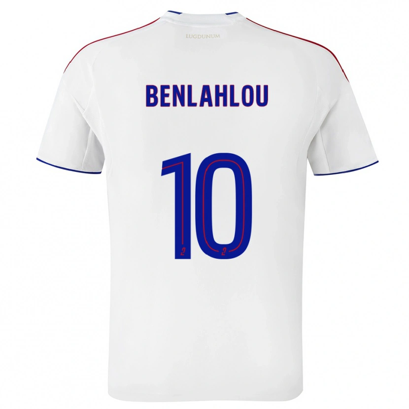 Danxen Hombre Camiseta Daryll Benlahlou #10 Blanco Rojo 1ª Equipación 2025/26 La Camisa