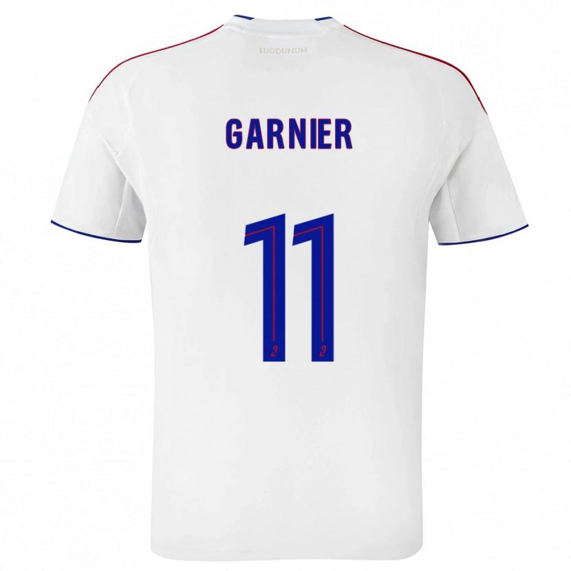 Danxen Hombre Camiseta Erawan Garnier #11 Blanco Rojo 1ª Equipación 2025/26 La Camisa