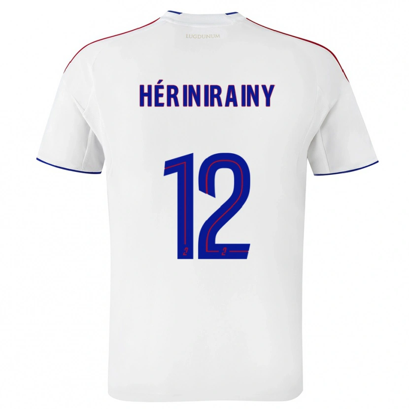 Danxen Hombre Camiseta Mark Hérinirainy #12 Blanco Rojo 1ª Equipación 2025/26 La Camisa