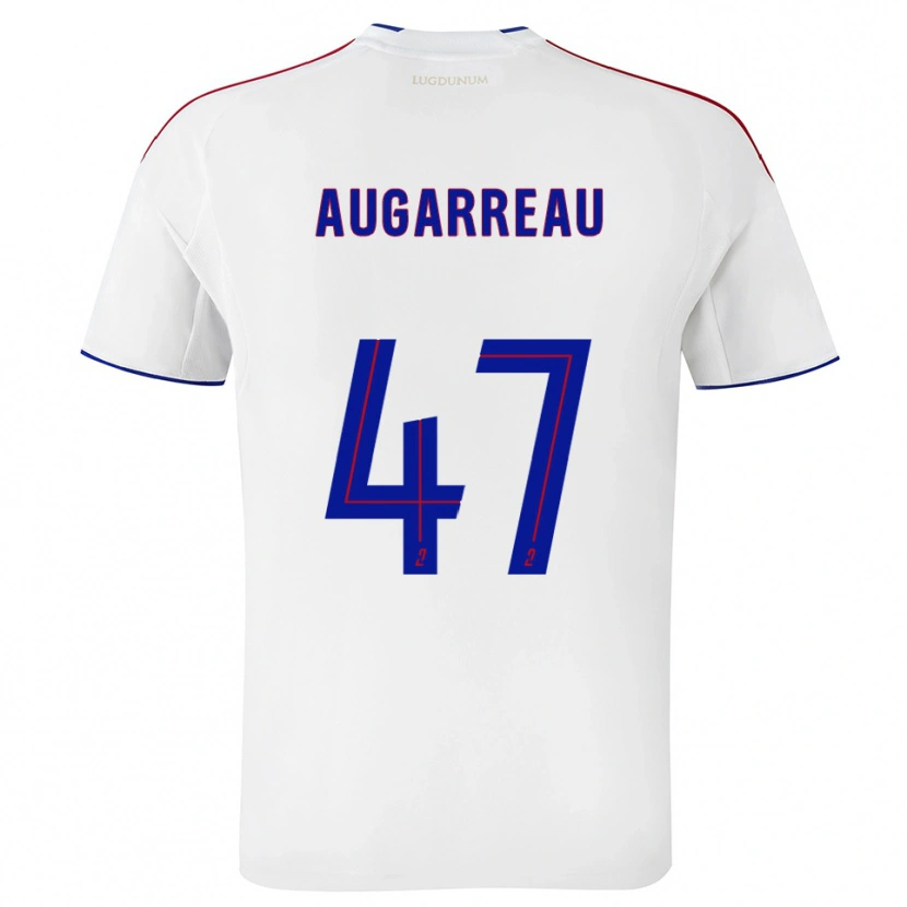 Danxen Hombre Camiseta Sofiane Augarreau #47 Blanco Rojo 1ª Equipación 2025/26 La Camisa
