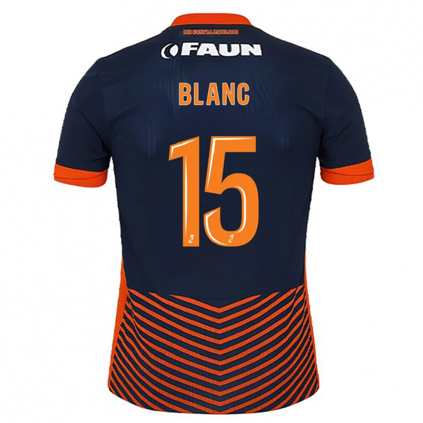 Danxen Hombre Camiseta Cyrielle Blanc #15 Azul Medianoche Naranja 1ª Equipación 2025/26 La Camisa