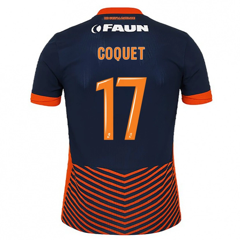 Danxen Hombre Camiseta Judith Coquet #17 Azul Medianoche Naranja 1ª Equipación 2025/26 La Camisa