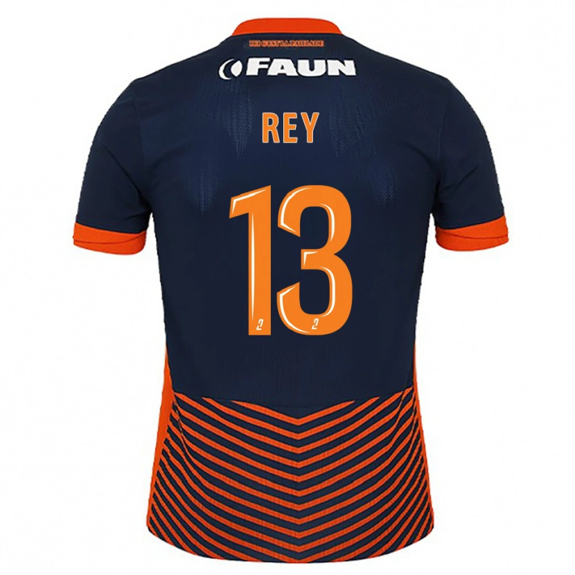 Danxen Hombre Camiseta Ruben Rey #13 Azul Medianoche Naranja 1ª Equipación 2025/26 La Camisa