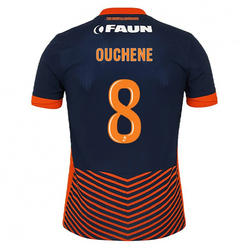 Danxen Hombre Camiseta Sonia Ouchene #8 Azul Medianoche Naranja 1ª Equipación 2025/26 La Camisa