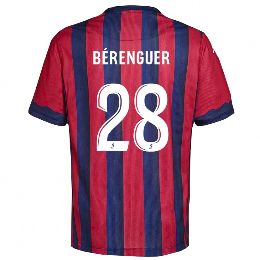 Danxen Hombre Camiseta Camille Bérenguer #28 Borgoña Azul Marino 1ª Equipación 2025/26 La Camisa