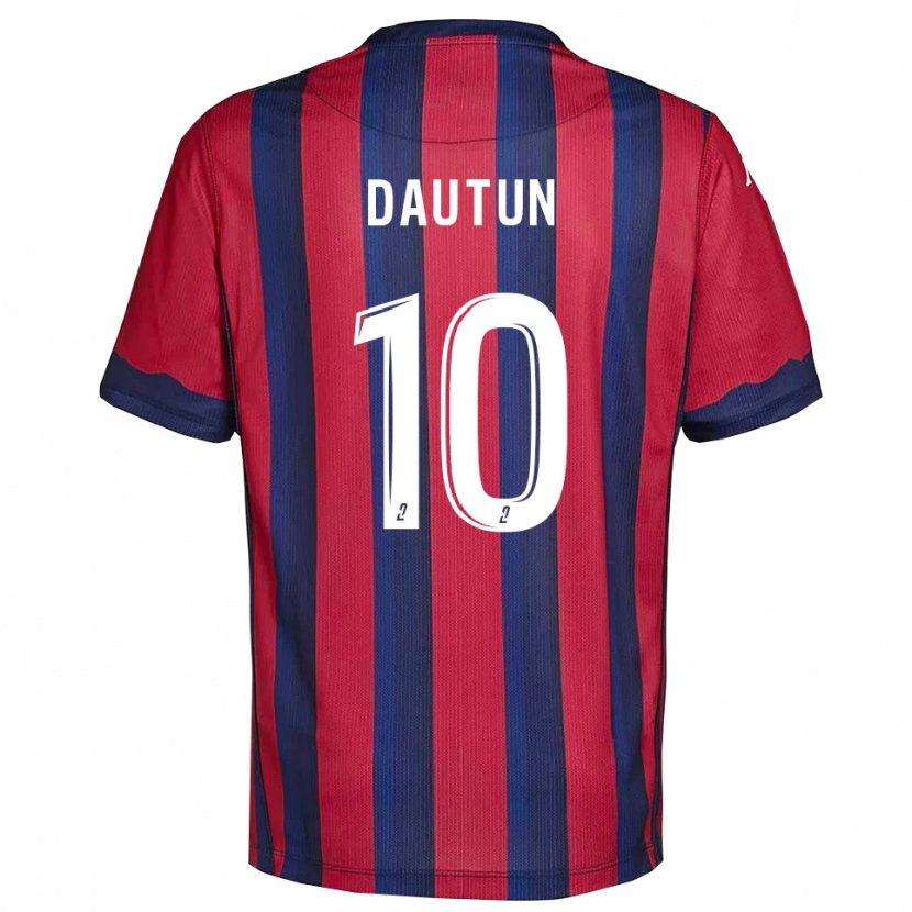 Danxen Hombre Camiseta Margaux Dautun #10 Borgoña Azul Marino 1ª Equipación 2025/26 La Camisa