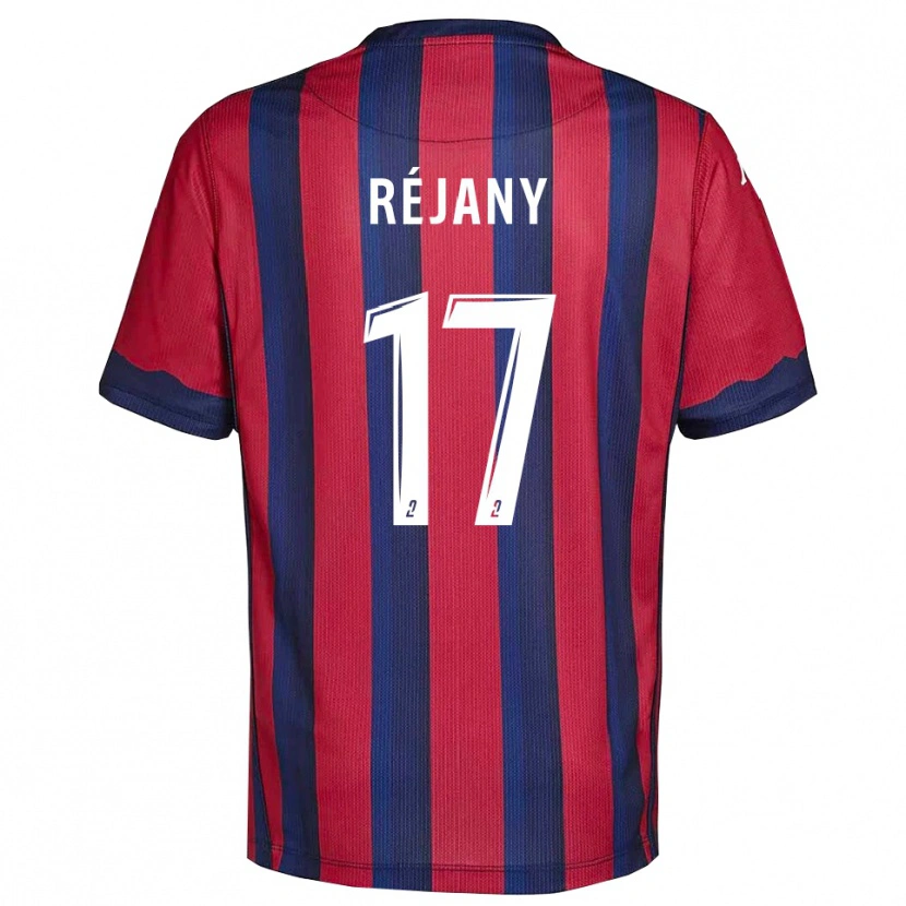 Danxen Hombre Camiseta Louise Réjany #17 Borgoña Azul Marino 1ª Equipación 2025/26 La Camisa