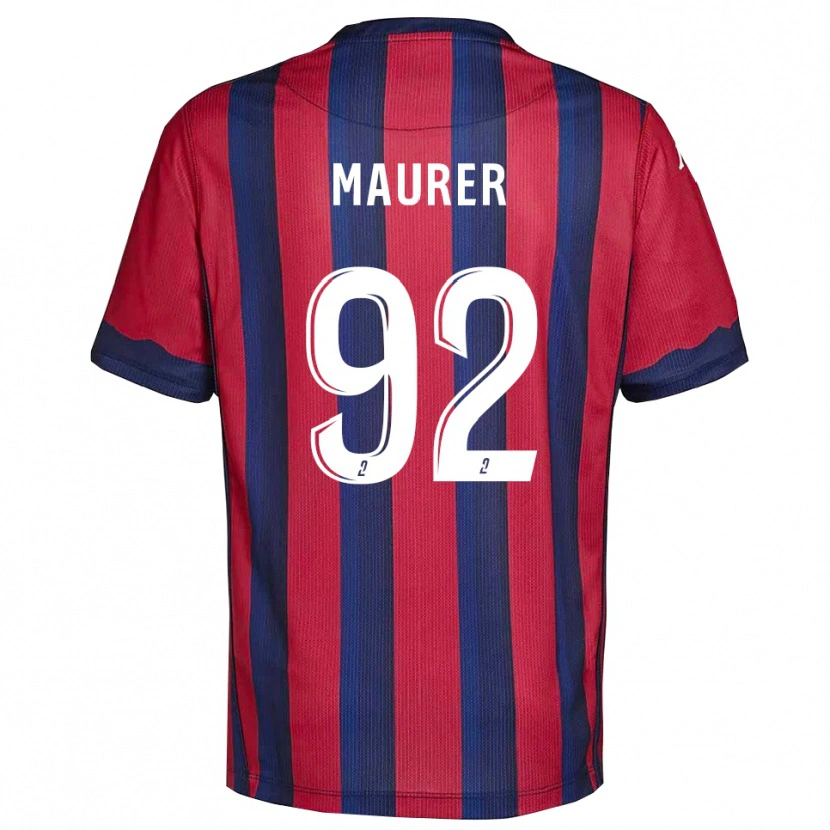 Danxen Hombre Camiseta Aïman Maurer #92 Borgoña Azul Marino 1ª Equipación 2025/26 La Camisa