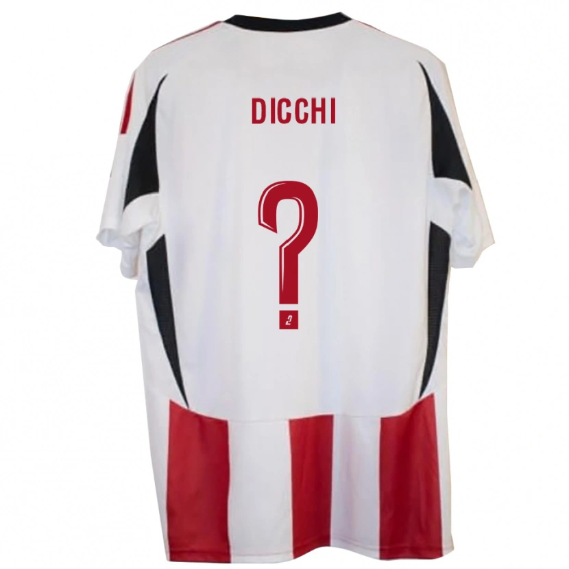 Danxen Hombre Camiseta Gianni Dicchi #0 Rojo Azul 1ª Equipación 2025/26 La Camisa