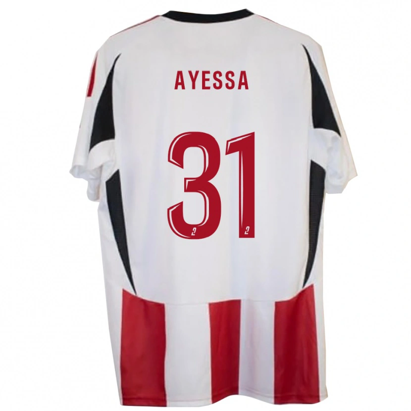 Danxen Hombre Camiseta Jésah Ayessa #31 Rojo Azul 1ª Equipación 2025/26 La Camisa