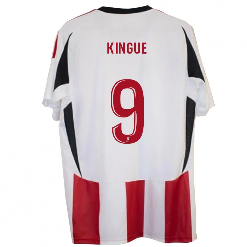 Danxen Hombre Camiseta Benjamin Kingue #9 Rojo Azul 1ª Equipación 2025/26 La Camisa