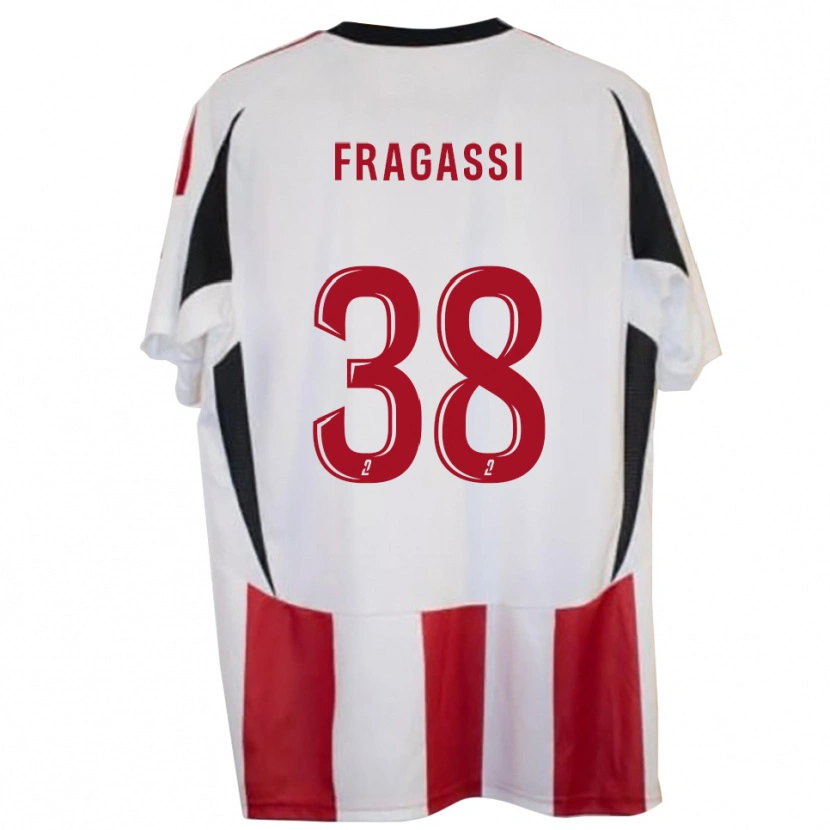 Danxen Hombre Camiseta Tom Fragassi #38 Rojo Azul 1ª Equipación 2025/26 La Camisa