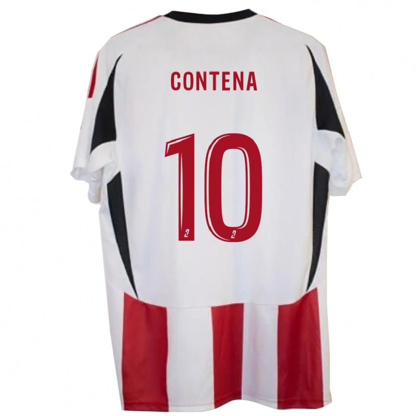 Danxen Hombre Camiseta Ryan Contena #10 Rojo Azul 1ª Equipación 2025/26 La Camisa