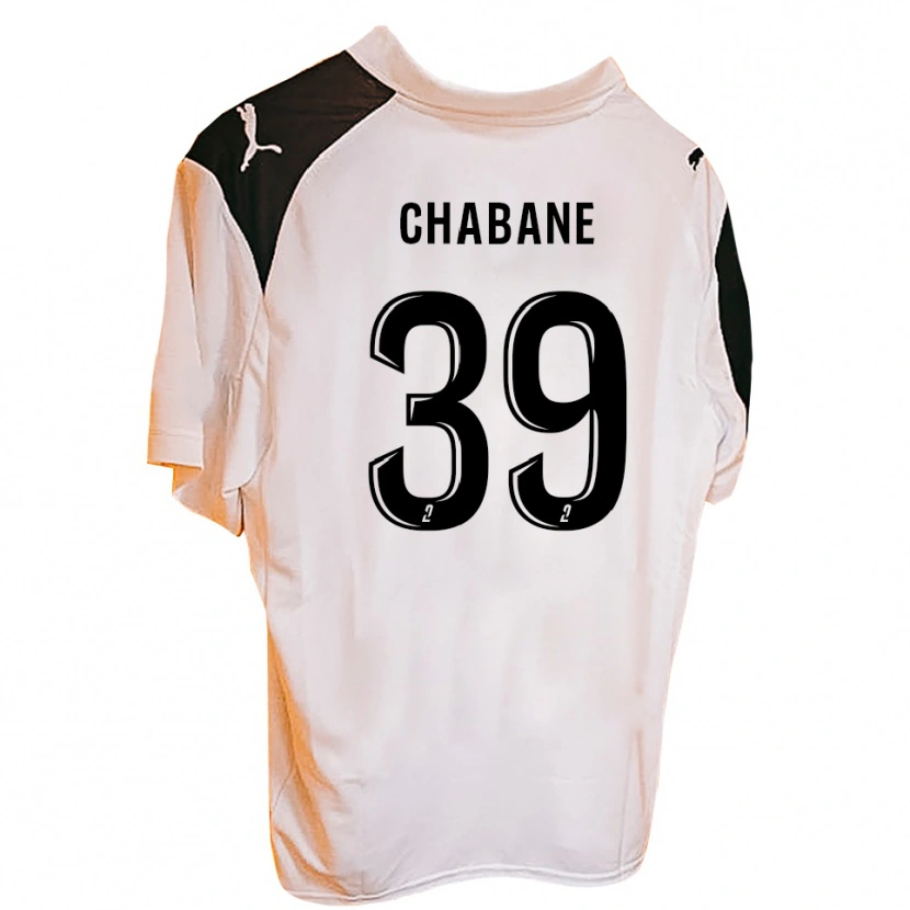 Danxen Hombre Camiseta Amine Chabane #39 Negro Blanco 1ª Equipación 2025/26 La Camisa
