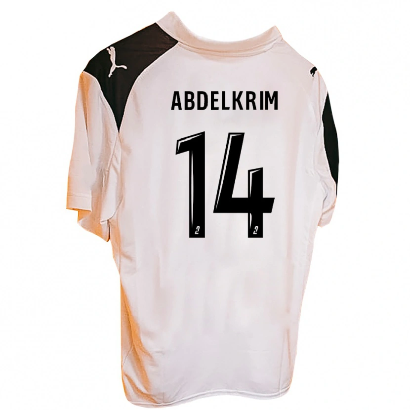 Danxen Hombre Camiseta Iliès Abdelkrim #14 Negro Blanco 1ª Equipación 2025/26 La Camisa