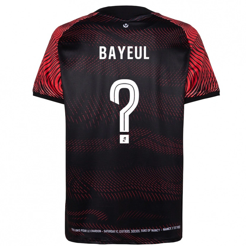 Danxen Hombre Camiseta Ludivine Bayeul #0 Blanco Rojo 1ª Equipación 2025/26 La Camisa