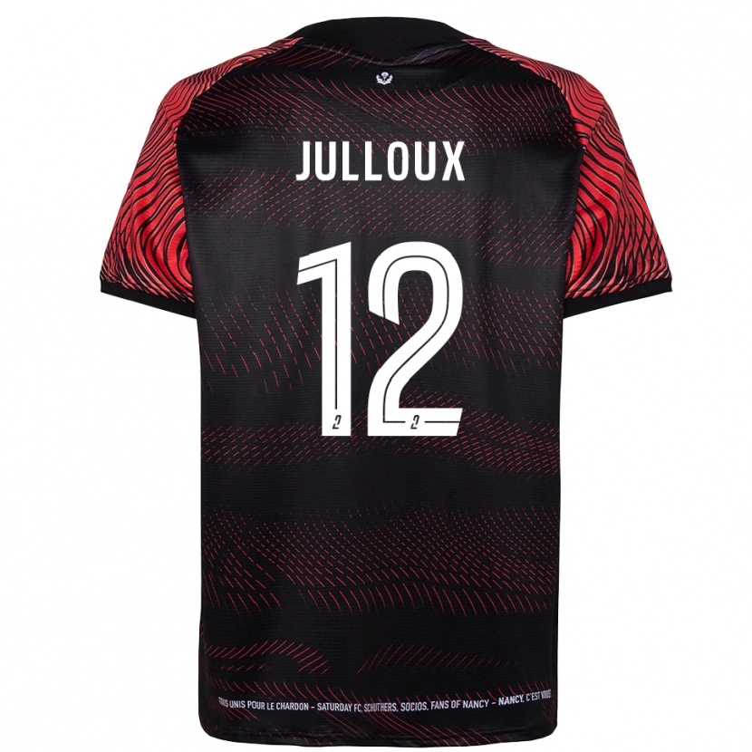 Danxen Hombre Camiseta Adrien Julloux #12 Blanco Rojo 1ª Equipación 2025/26 La Camisa