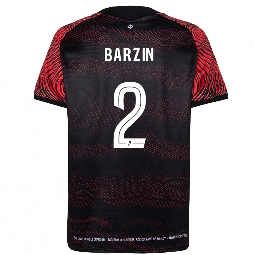 Danxen Hombre Camiseta Réginald Barzin #2 Blanco Rojo 1ª Equipación 2025/26 La Camisa