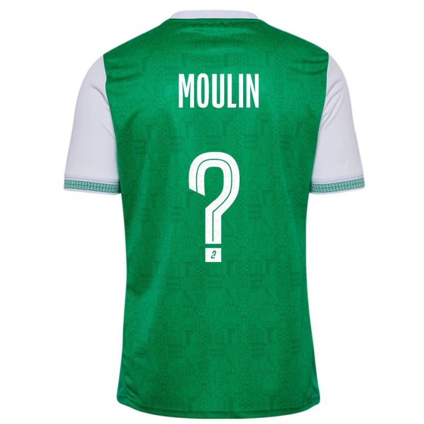 Danxen Hombre Camiseta Noah Moulin #0 Verde Blanco 1ª Equipación 2025/26 La Camisa