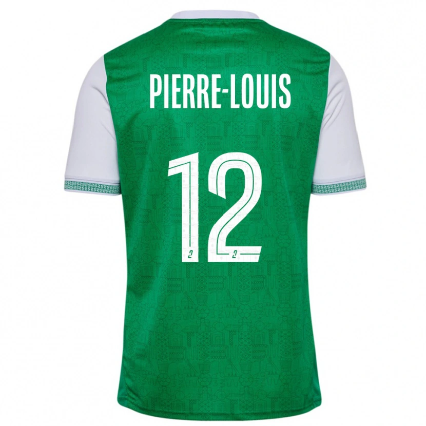 Danxen Hombre Camiseta Amandine Pierre-Louis #12 Verde Blanco 1ª Equipación 2025/26 La Camisa