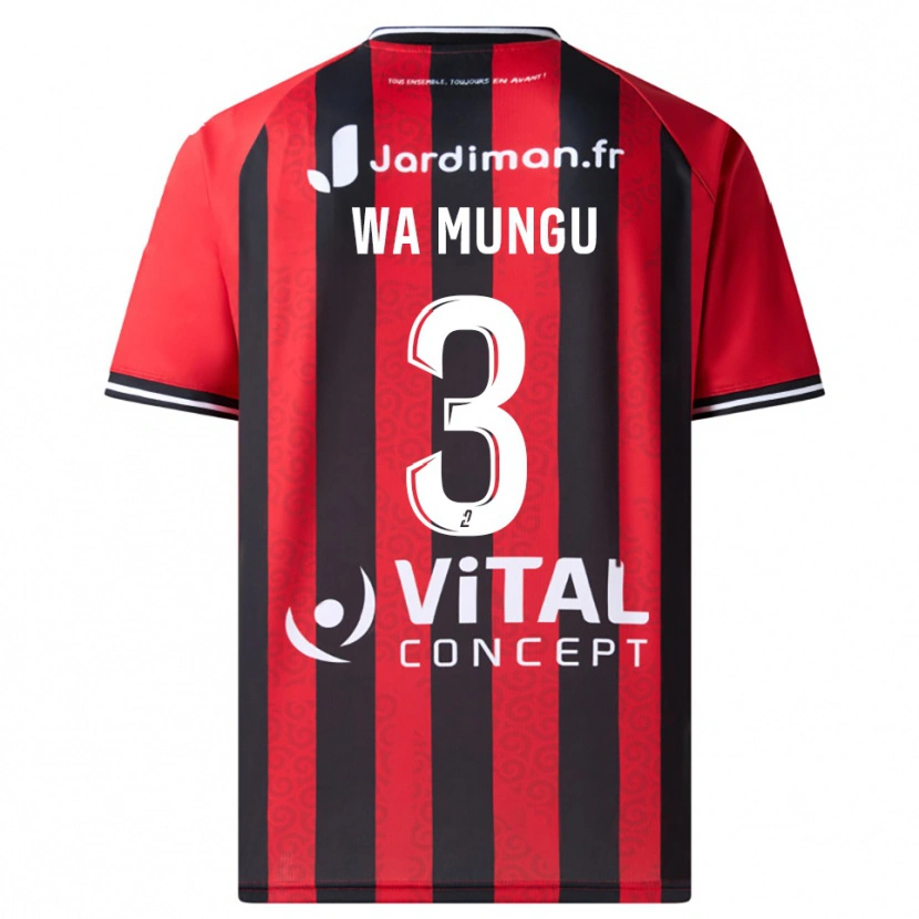 Danxen Hombre Camiseta Vimoj Muntu Wa Mungu #3 Rojo Negro 1ª Equipación 2025/26 La Camisa