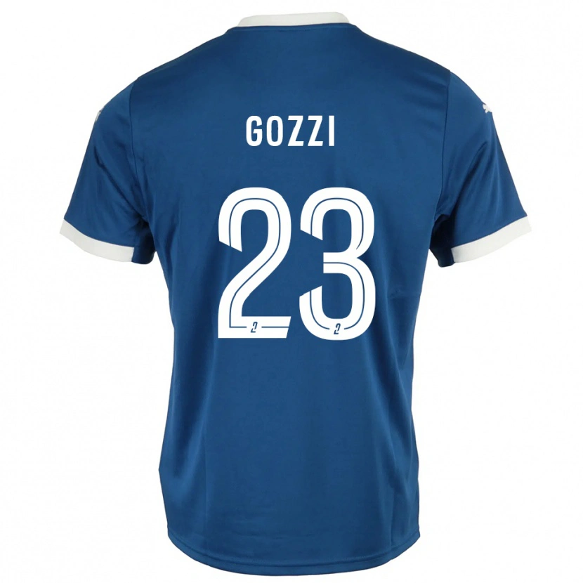 Danxen Hombre Camiseta Paolo Gozzi #23 Azul Blanco 1ª Equipación 2025/26 La Camisa