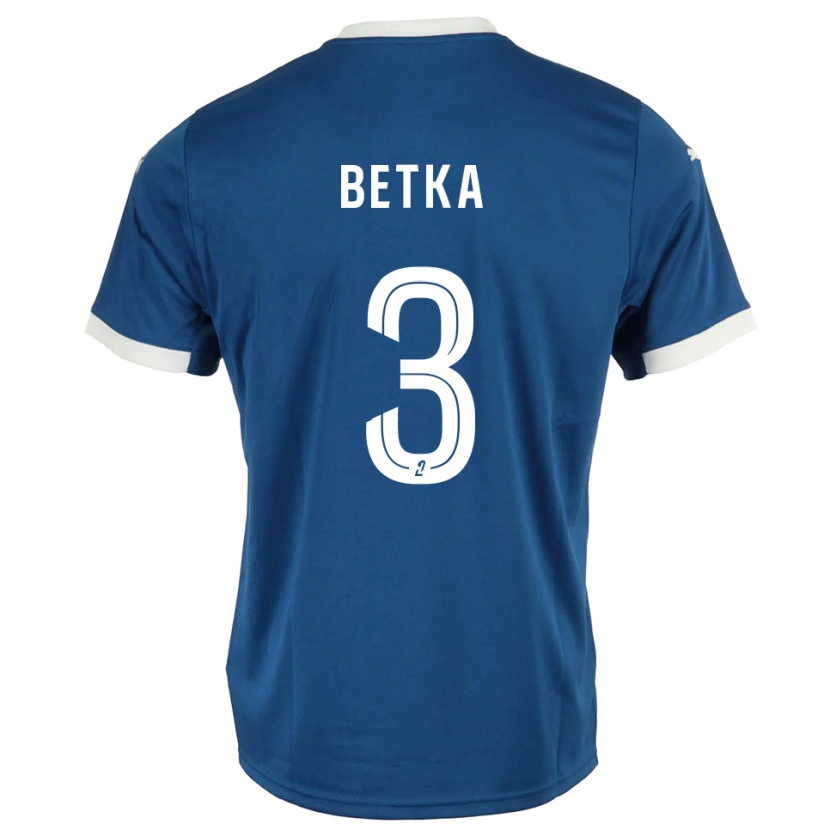 Danxen Hombre Camiseta Naël Betka #3 Azul Blanco 1ª Equipación 2025/26 La Camisa