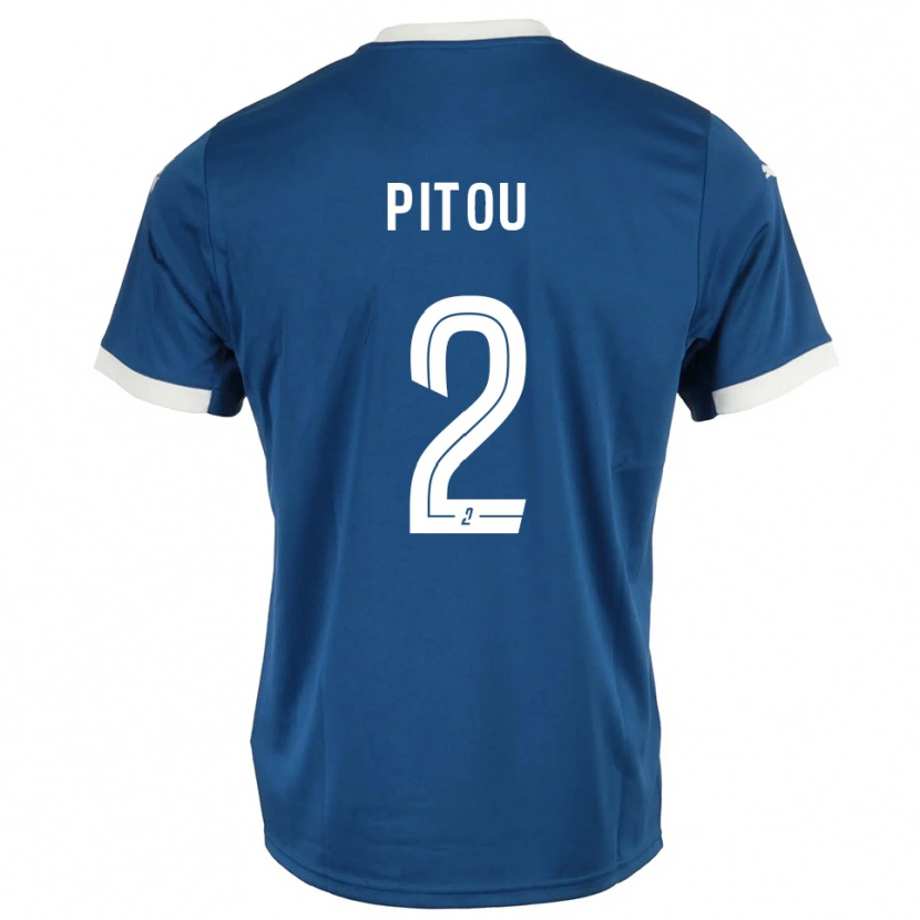 Danxen Hombre Camiseta Ryan Pitou #2 Azul Blanco 1ª Equipación 2025/26 La Camisa
