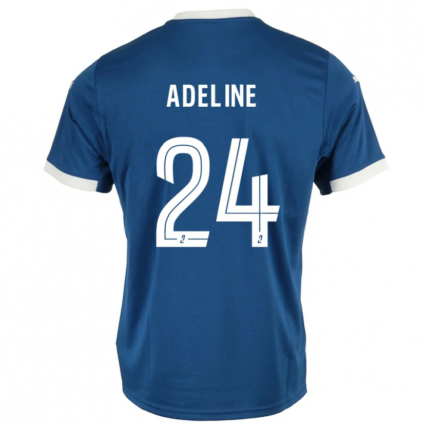 Danxen Hombre Camiseta Martin Adeline #24 Azul Blanco 1ª Equipación 2025/26 La Camisa