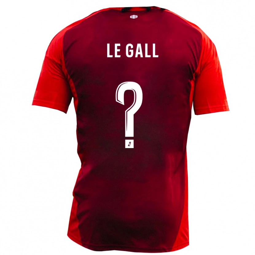 Danxen Hombre Camiseta Paul Barnet Le Gall #0 Rojo Borgoña 1ª Equipación 2025/26 La Camisa