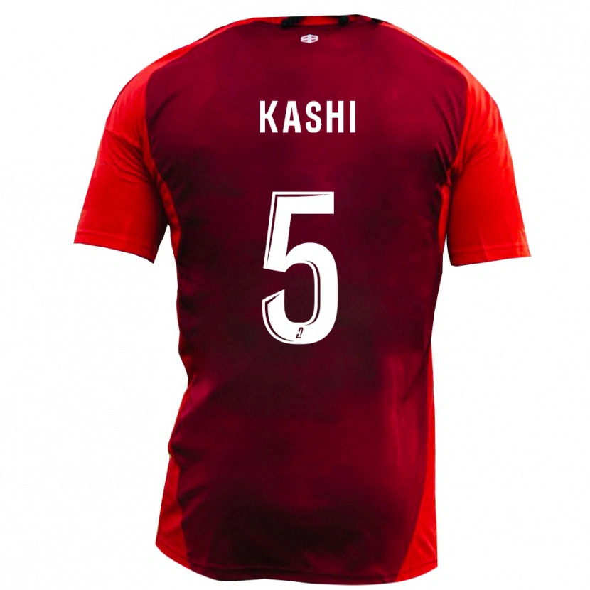 Danxen Hombre Camiseta Ahmed Kashi #5 Rojo Borgoña 1ª Equipación 2025/26 La Camisa