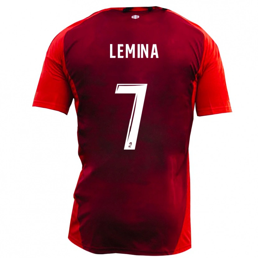 Danxen Hombre Camiseta Noha Lemina #7 Rojo Borgoña 1ª Equipación 2025/26 La Camisa