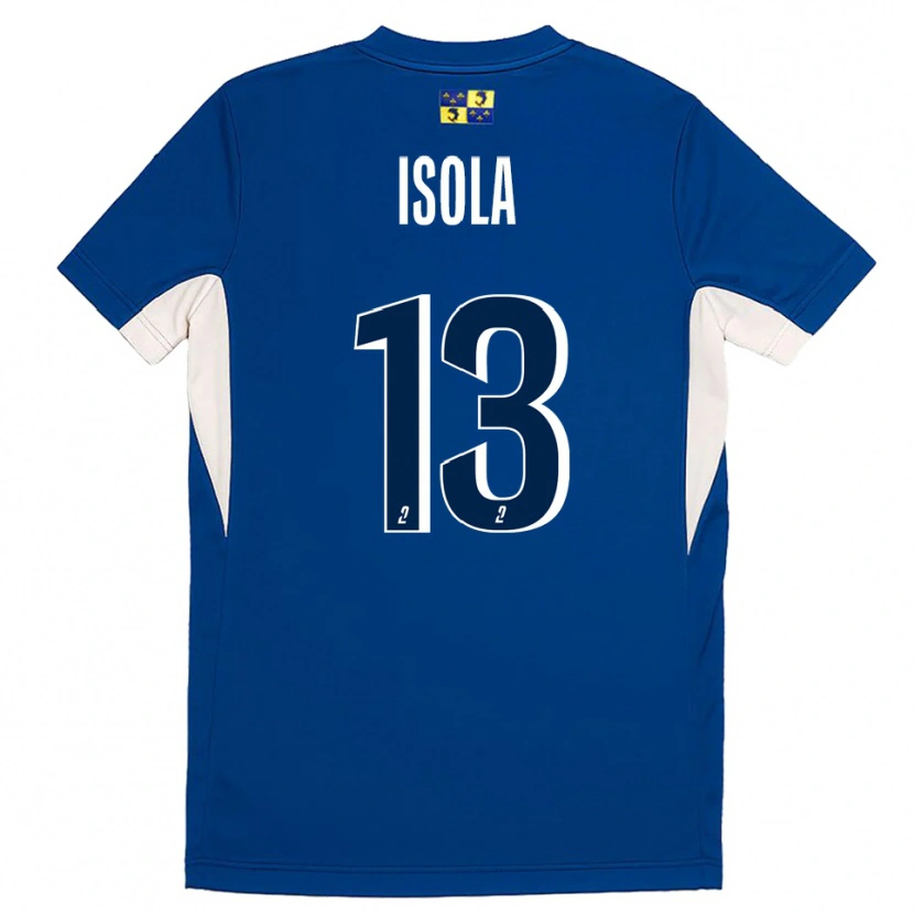 Danxen Hombre Camiseta Baptiste Isola #13 Azul Azul Marino 1ª Equipación 2025/26 La Camisa
