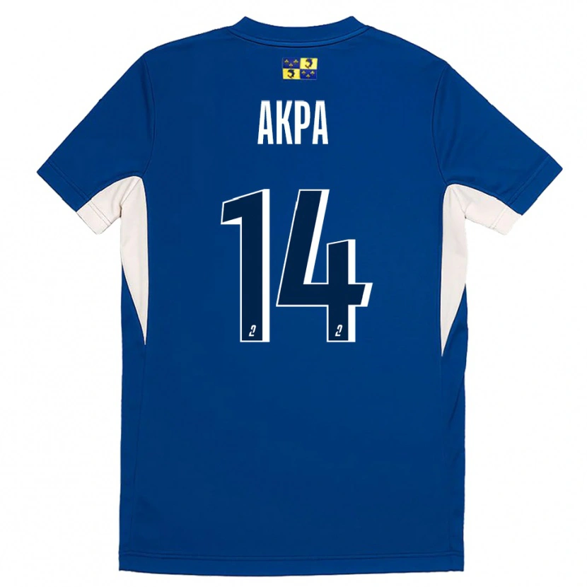 Danxen Hombre Camiseta Mara Akpa #14 Azul Azul Marino 1ª Equipación 2025/26 La Camisa