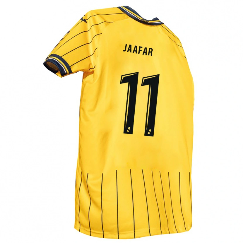 Danxen Hombre Camiseta Wail Jaafar #11 Amarillo Azul Marino 1ª Equipación 2025/26 La Camisa