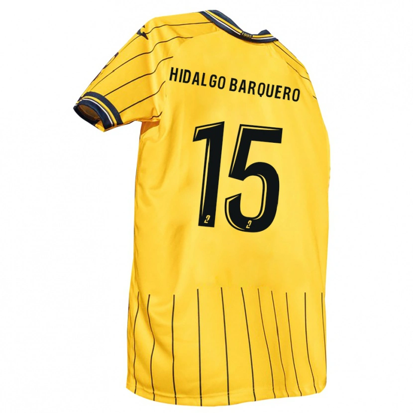 Danxen Hombre Camiseta Mathis Hidalgo Barquero #15 Amarillo Azul Marino 1ª Equipación 2025/26 La Camisa