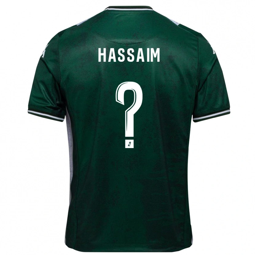 Danxen Hombre Camiseta Melwane Hassaim #0 Verde Blanco 1ª Equipación 2025/26 La Camisa