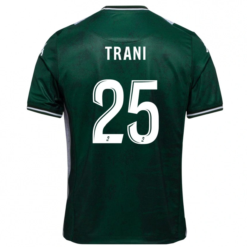 Danxen Hombre Camiseta Guillaume Trani #25 Verde Blanco 1ª Equipación 2025/26 La Camisa