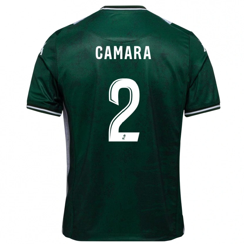 Danxen Hombre Camiseta Diadé Camara #2 Verde Blanco 1ª Equipación 2025/26 La Camisa