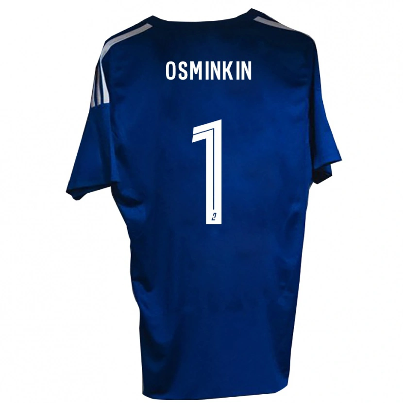 Danxen Hombre Camiseta Vitaliy Osminkin #1 Azul Blanco 1ª Equipación 2025/26 La Camisa