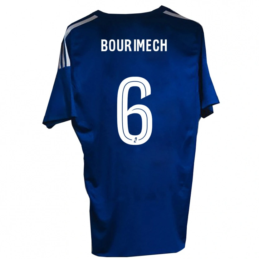 Danxen Hombre Camiseta Ilyes Bourimech #6 Azul Blanco 1ª Equipación 2025/26 La Camisa
