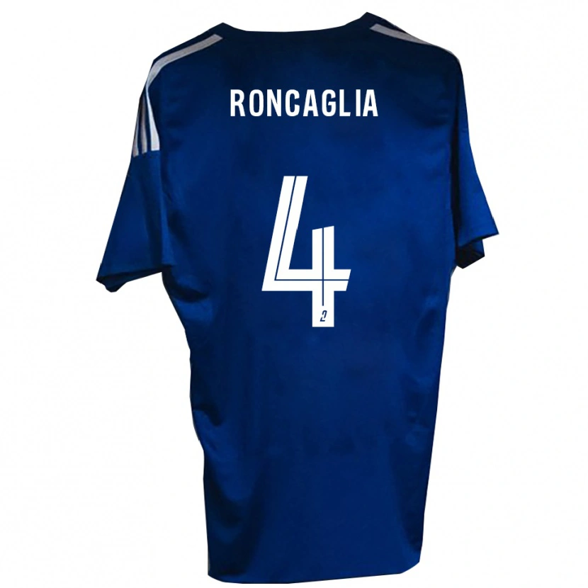 Danxen Hombre Camiseta Anthony Roncaglia #4 Azul Blanco 1ª Equipación 2025/26 La Camisa