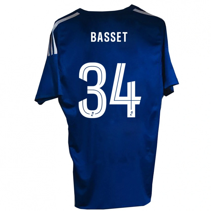 Danxen Hombre Camiseta Donovan Basset #34 Azul Blanco 1ª Equipación 2025/26 La Camisa