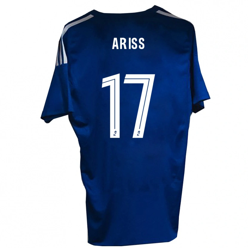 Danxen Hombre Camiseta Zakaria Ariss #17 Azul Blanco 1ª Equipación 2025/26 La Camisa