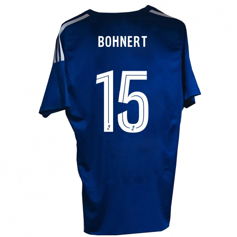 Danxen Hombre Camiseta Florian Bohnert #15 Azul Blanco 1ª Equipación 2025/26 La Camisa